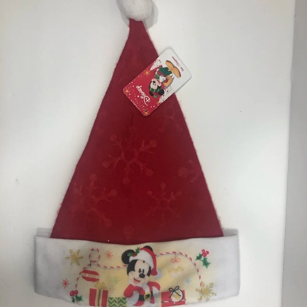 Mickey Santa hat  NWT